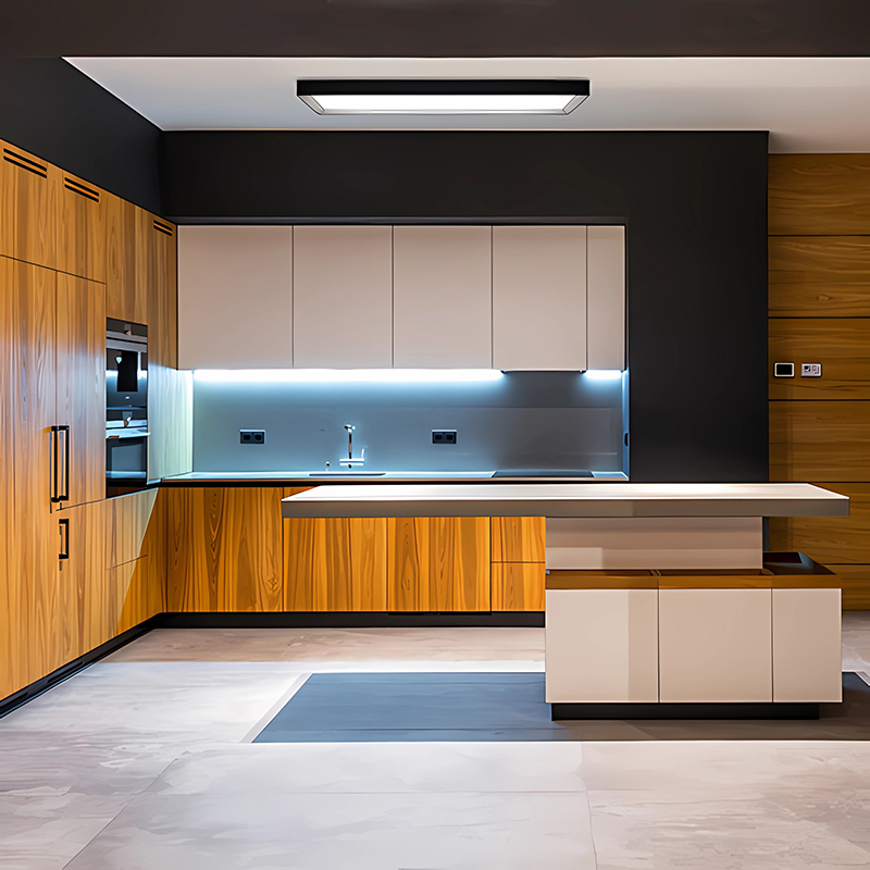 Square flush mount LED ceiling light