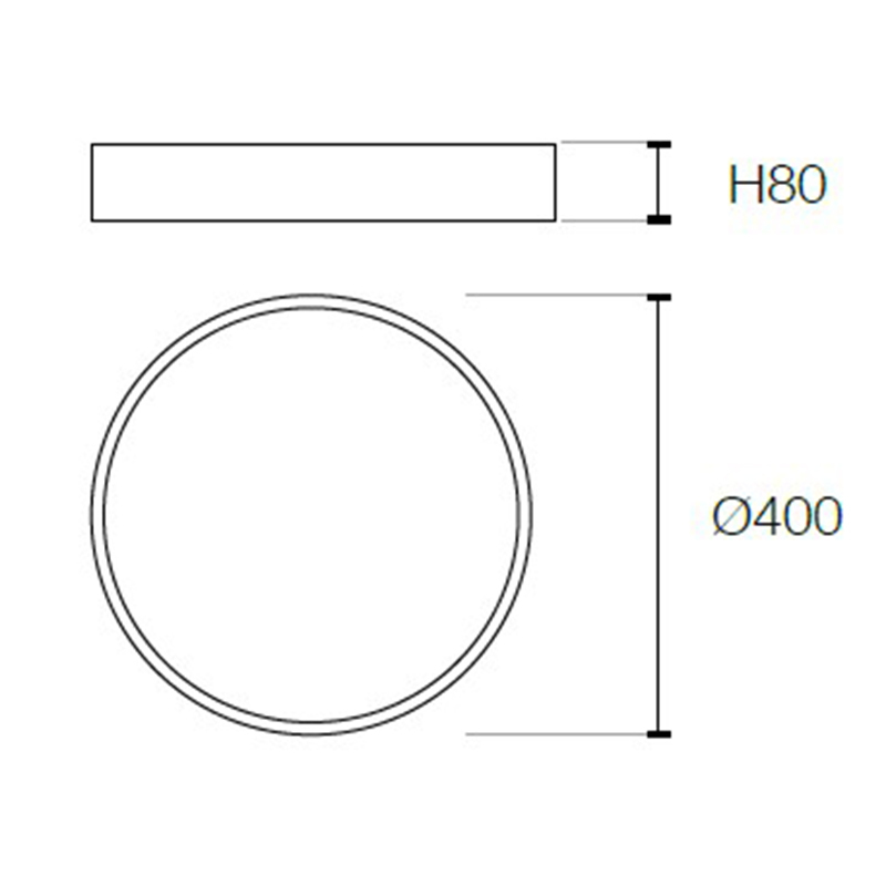 led flush mount ceiling lights D600mm factory