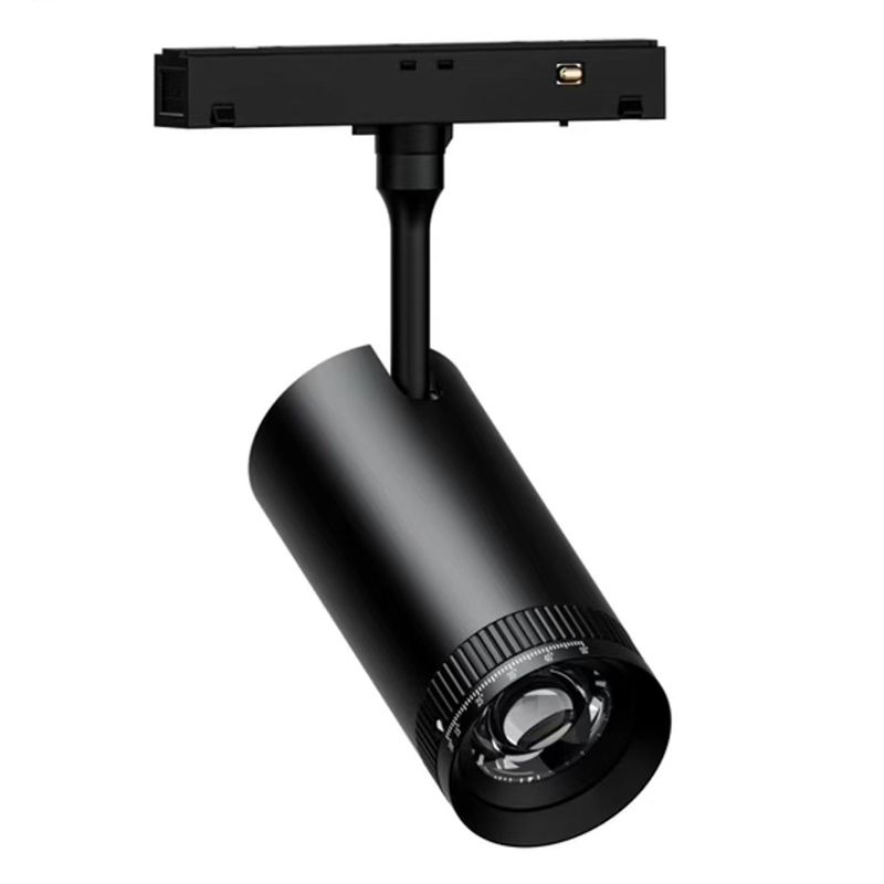 Magnetic LED track lighting system