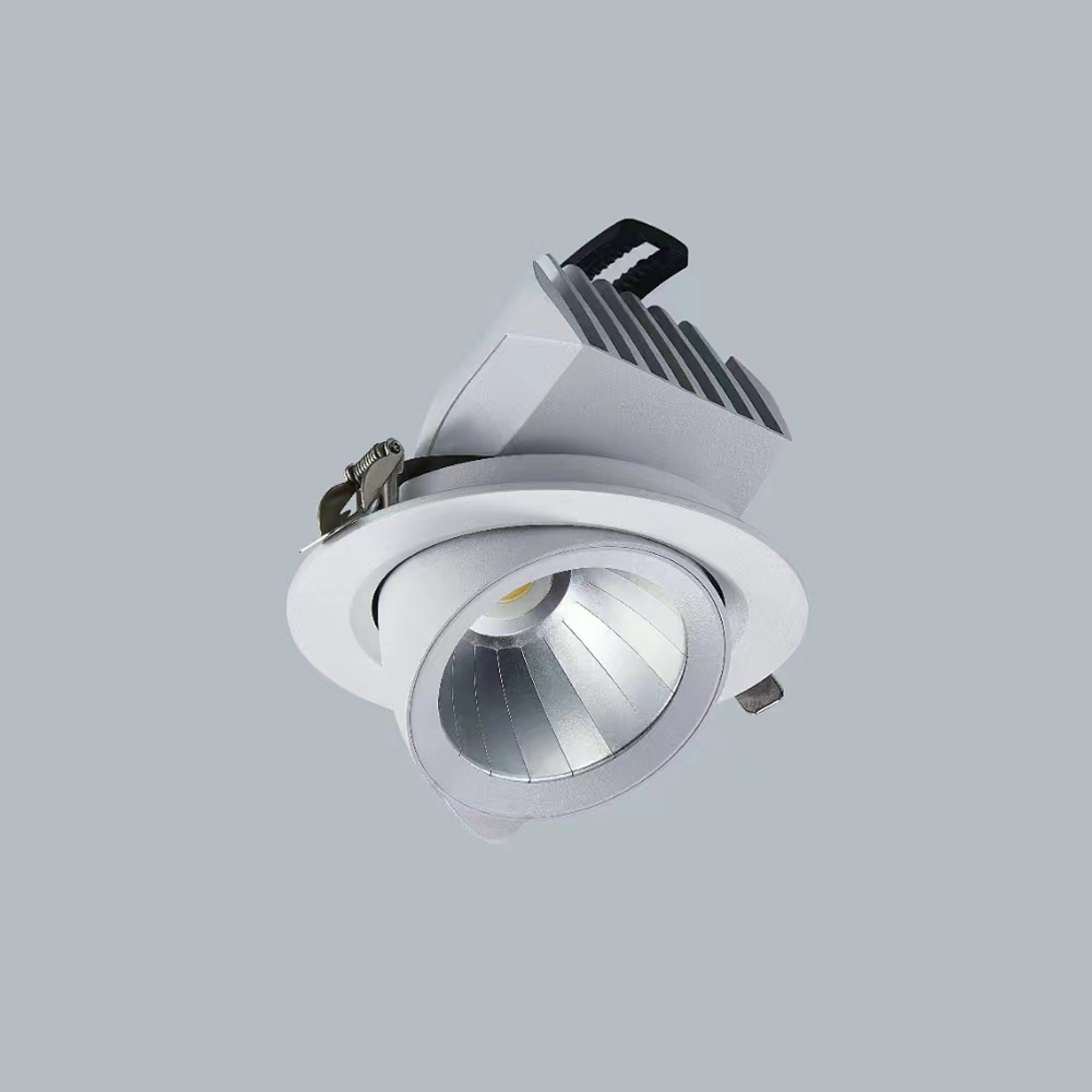 Recessed LED lighting gimbal downlights