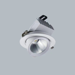 Recessed LED lighting gimbal downlights