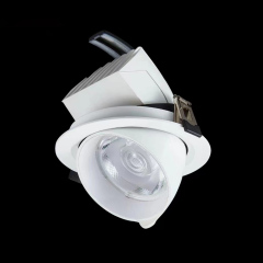 Recessed LED lighting gimbal downlights