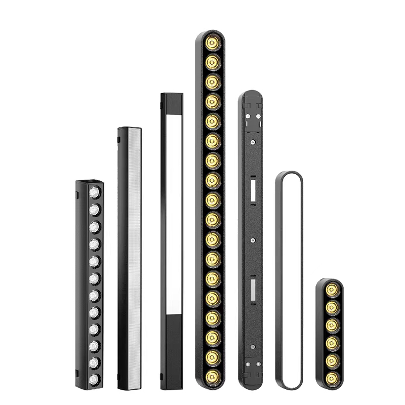 Magnetic LED track lighting system