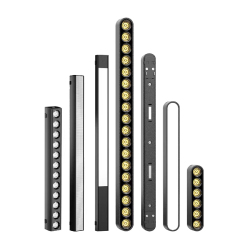 Magnetic LED track lighting system