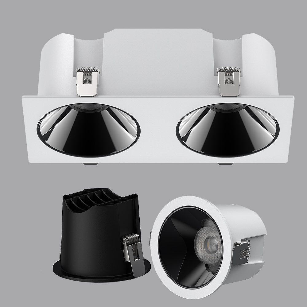 Recessed ceiling lights LED downlights round and square 7W 10W 18W