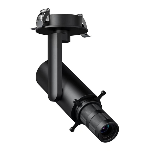 Shapeable black track lighting for museum with shapeable track lights