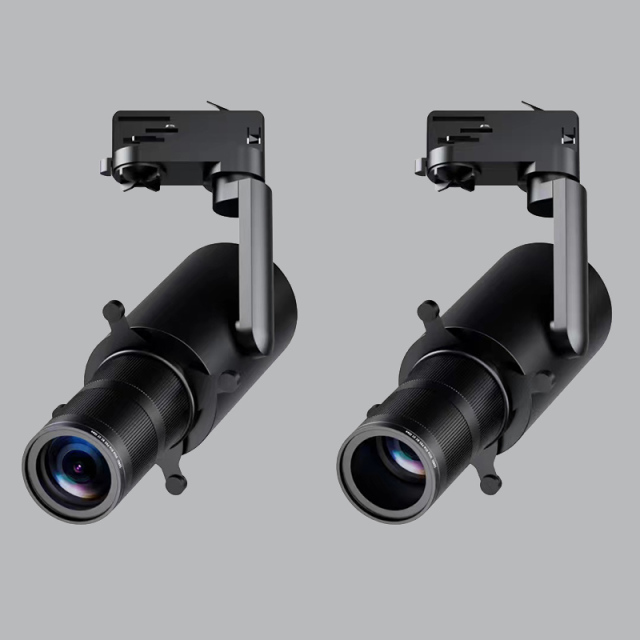 Shapeable black track lighting for museum with shapeable track lights