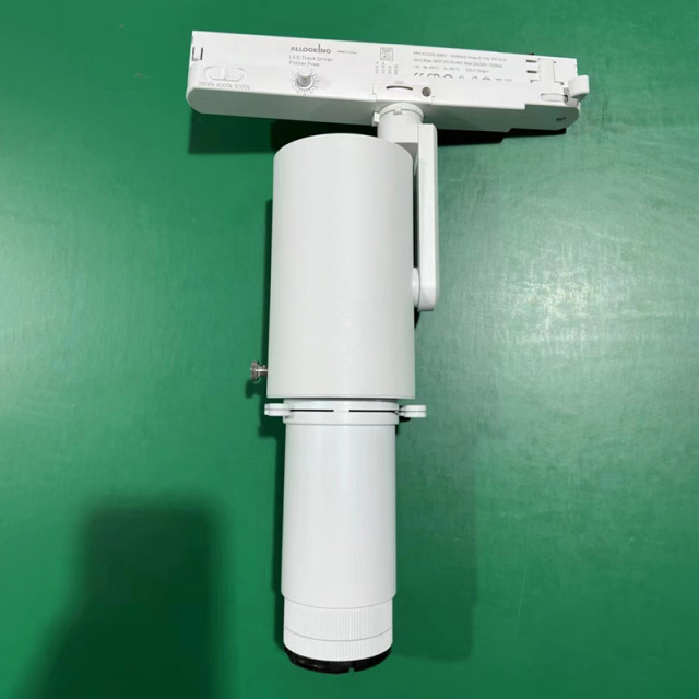 Shapeable black track lighting for museum with shapeable track lights