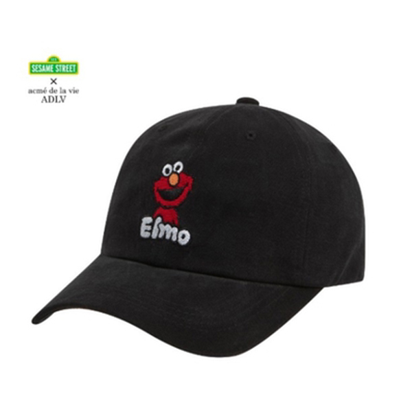 [SESAME STREET X ADLV] SESAME ELMO BALL CAP BLACK WHITE SKY BLUE