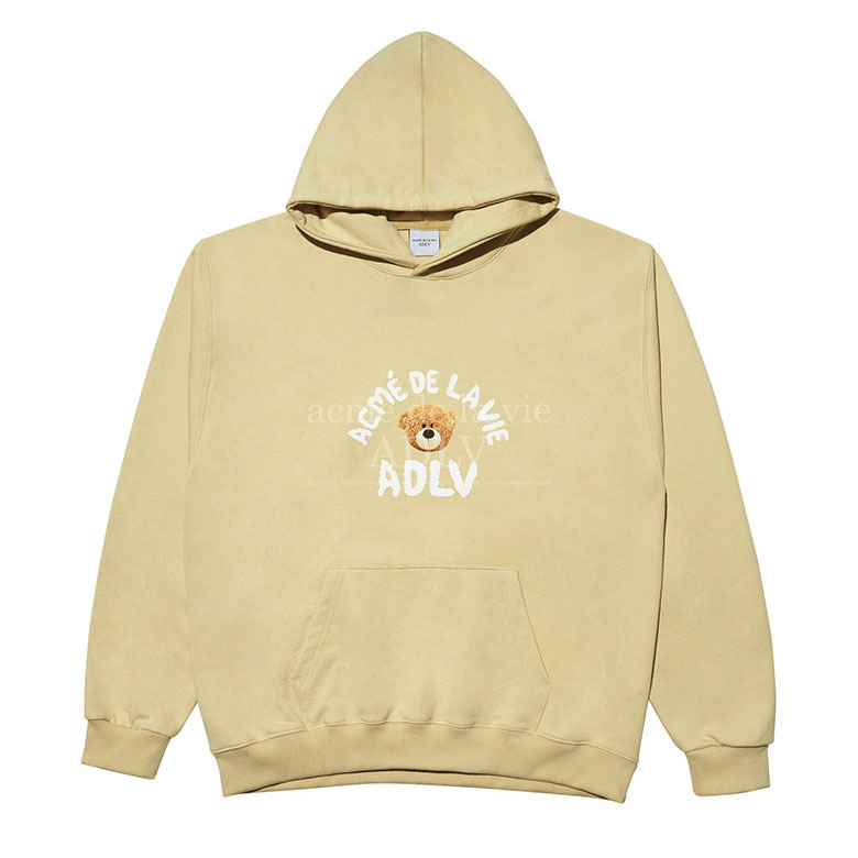 ADLV TEDDY BEAR (BEAR DOLL) HOODIE BEIGE SKYBLUE BLACK