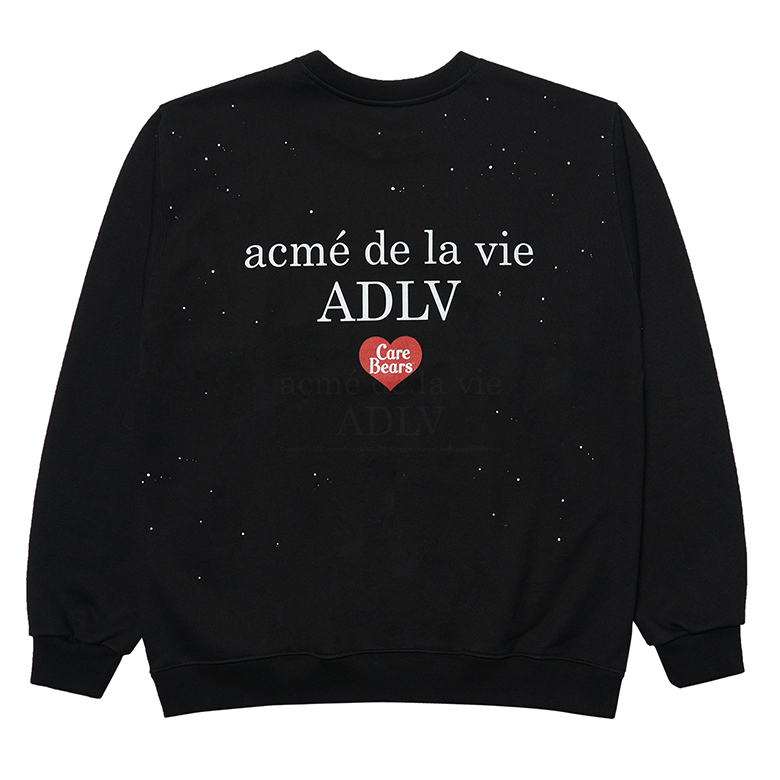 Care bears X acmé de la vie TELESCOPE SWEATSHIRTS BLACK