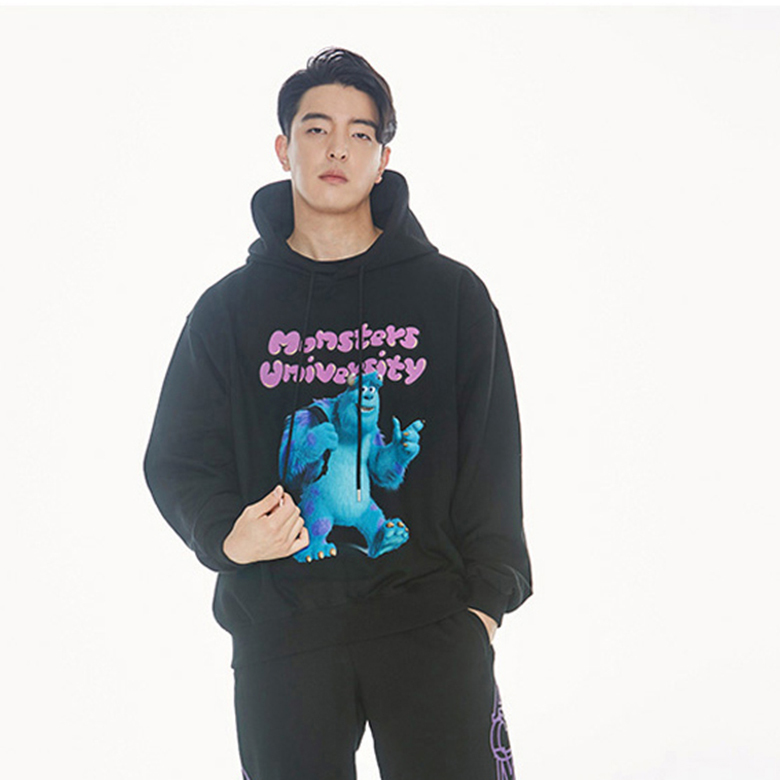 MONSTERS X acmé de la vie MONSTERS UNIVERSITY_HOODIE BLACK