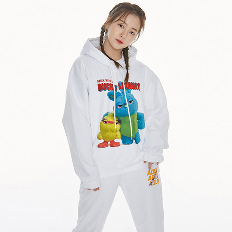 TOY STORY X acmé de la vie DUCKY & BUNNY_HOODIE WHITE