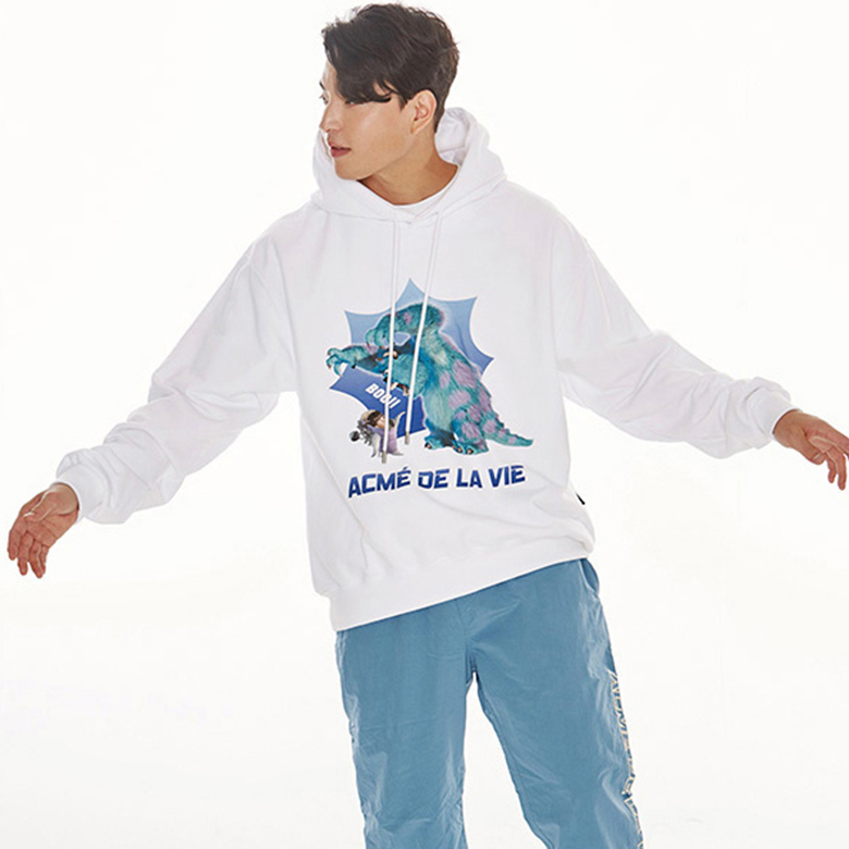 MONSTERS X acmé de la vie MONSTERS_FRIEND HOODIE WHITE