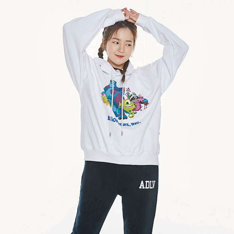 MONSTERS X acmé de la vie PIXEL_MONSTERS_ HOODIE WHITE