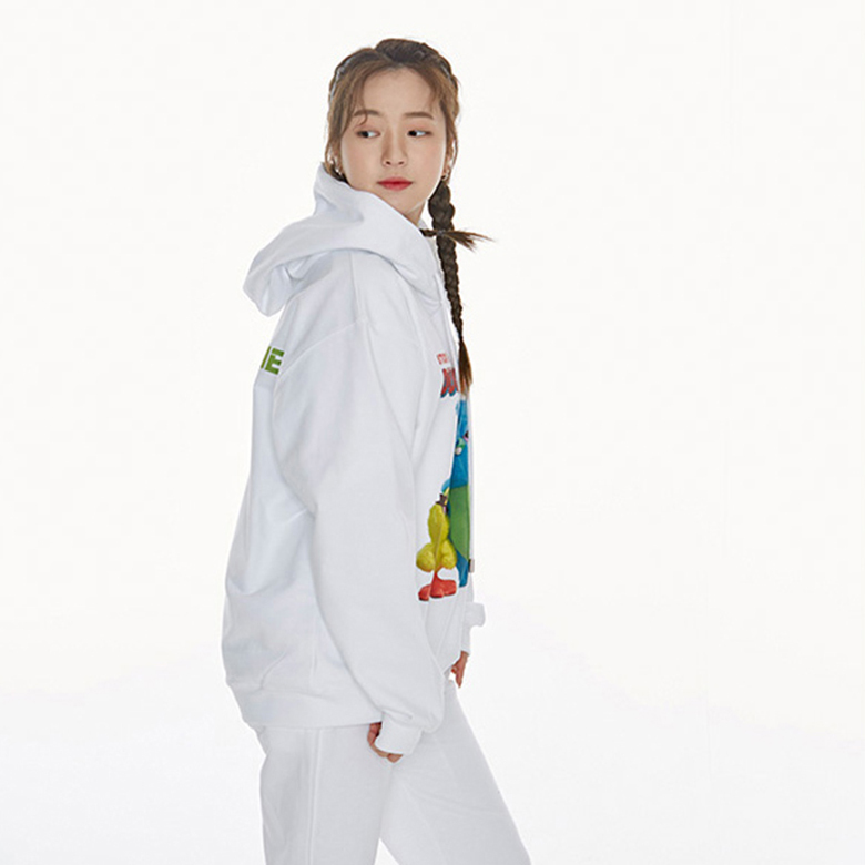TOY STORY X acmé de la vie DUCKY & BUNNY_HOODIE WHITE