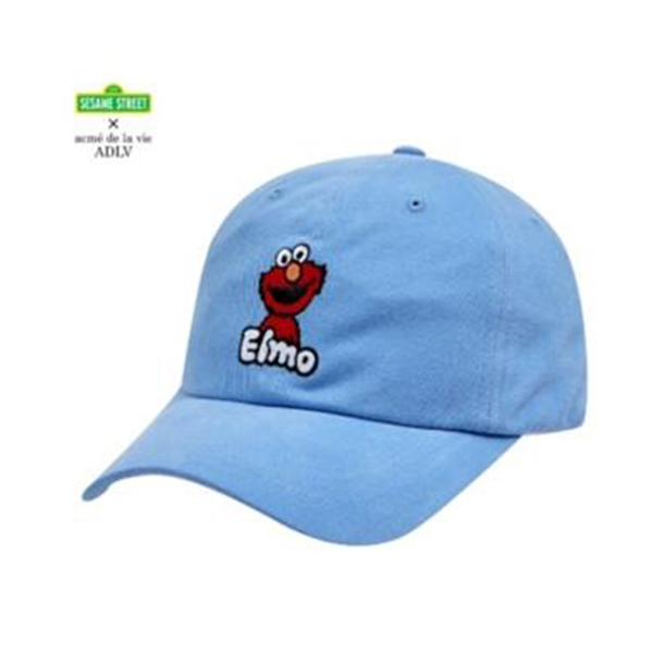 [SESAME STREET X ADLV] SESAME ELMO BALL CAP BLACK WHITE SKY BLUE