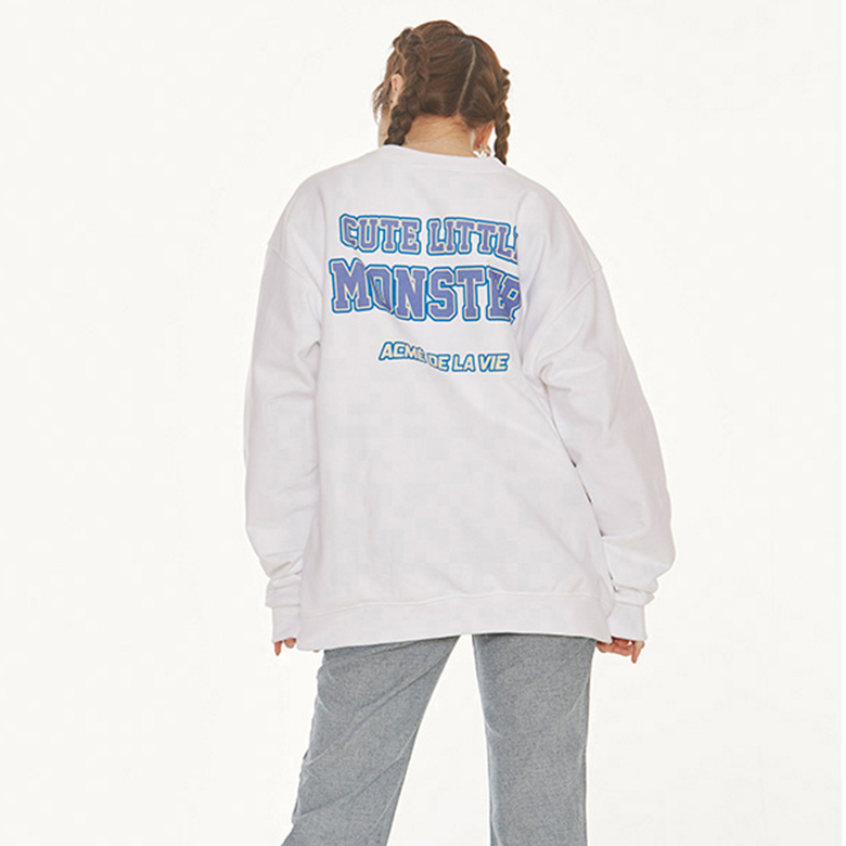 MONSTERS X acmé de la vie SWEATSHIRT (BOO) WHITE