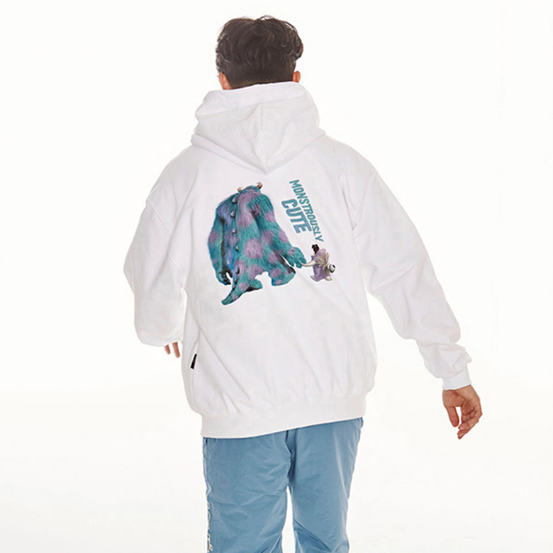 MONSTERS X acmé de la vie MONSTERS_FRIEND HOODIE WHITE