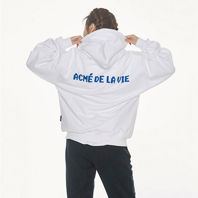 MONSTERS X acmé de la vie PIXEL_MONSTERS_ HOODIE WHITE