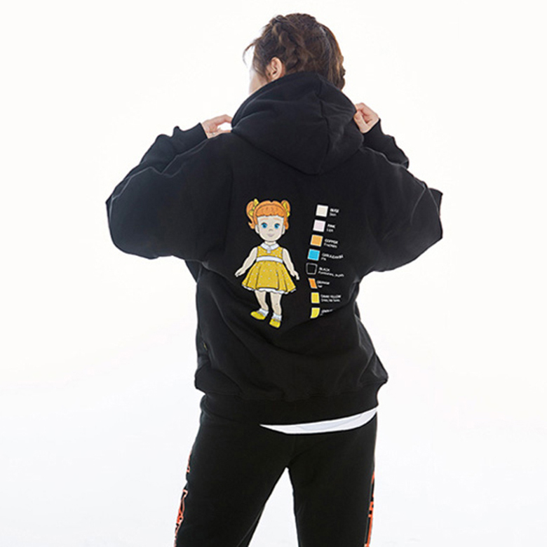 TOY STORY X acmé de la vie COLOR CHIP HOODIE (GABBY GABBY) BLACK