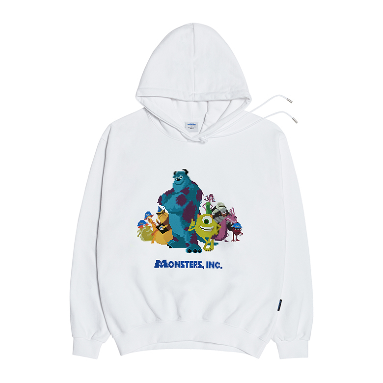 MONSTERS X acmé de la vie PIXEL_MONSTERS_ HOODIE WHITE