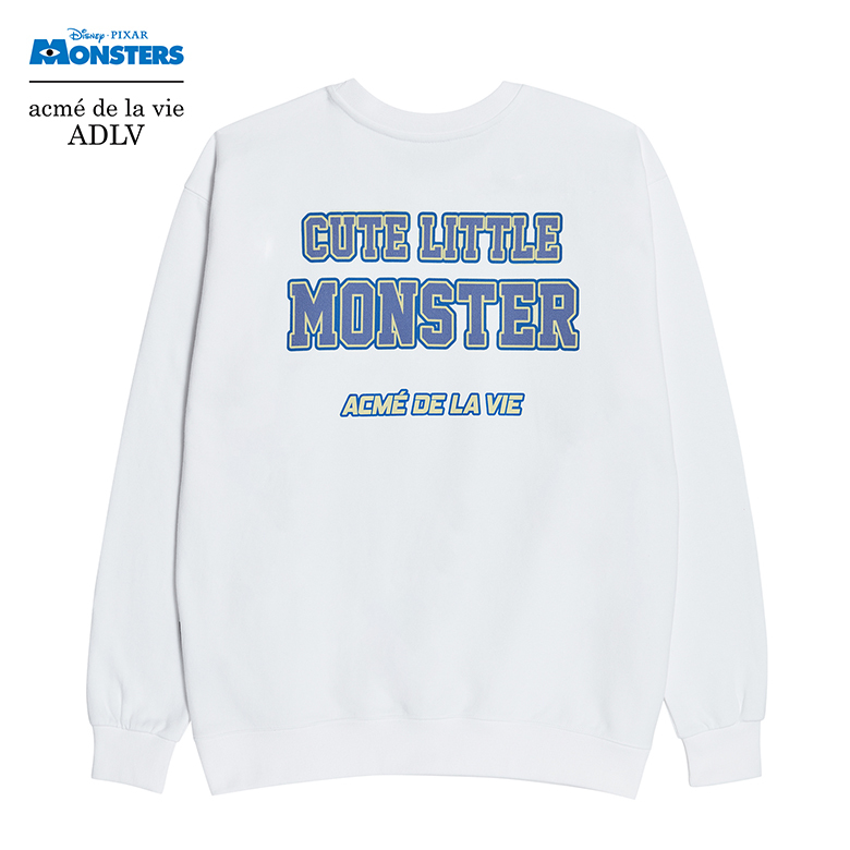 MONSTERS X acmé de la vie SWEATSHIRT (BOO) WHITE