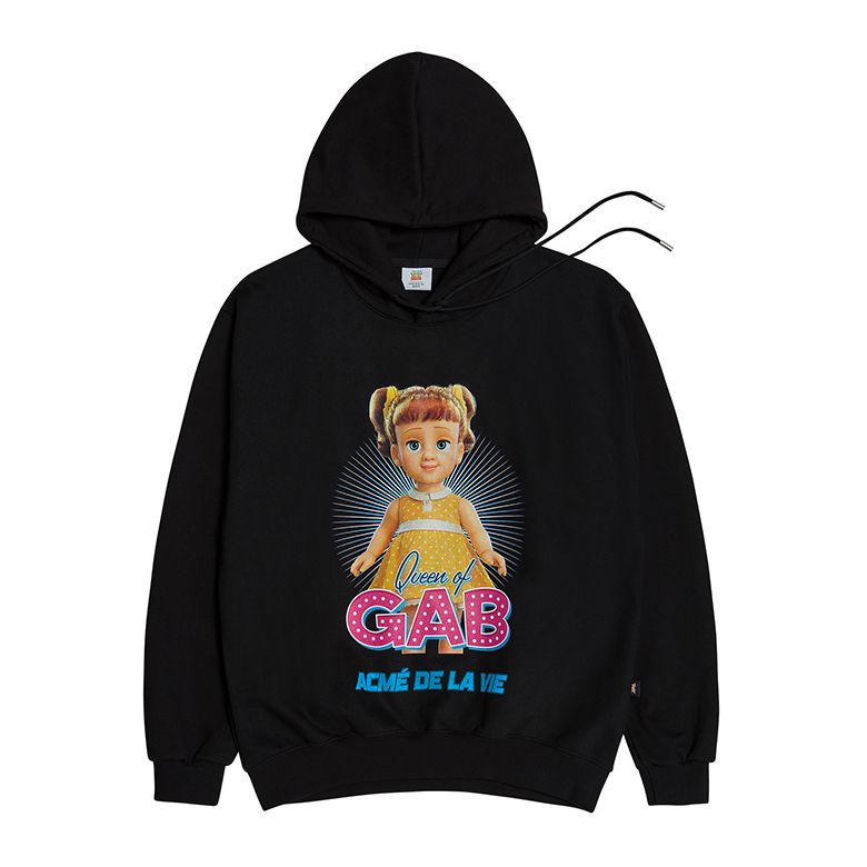 TOY STORY X acmé de la vie COLOR CHIP HOODIE (GABBY GABBY) BLACK