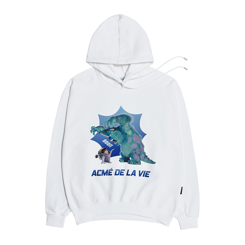 MONSTERS X acmé de la vie MONSTERS_FRIEND HOODIE WHITE