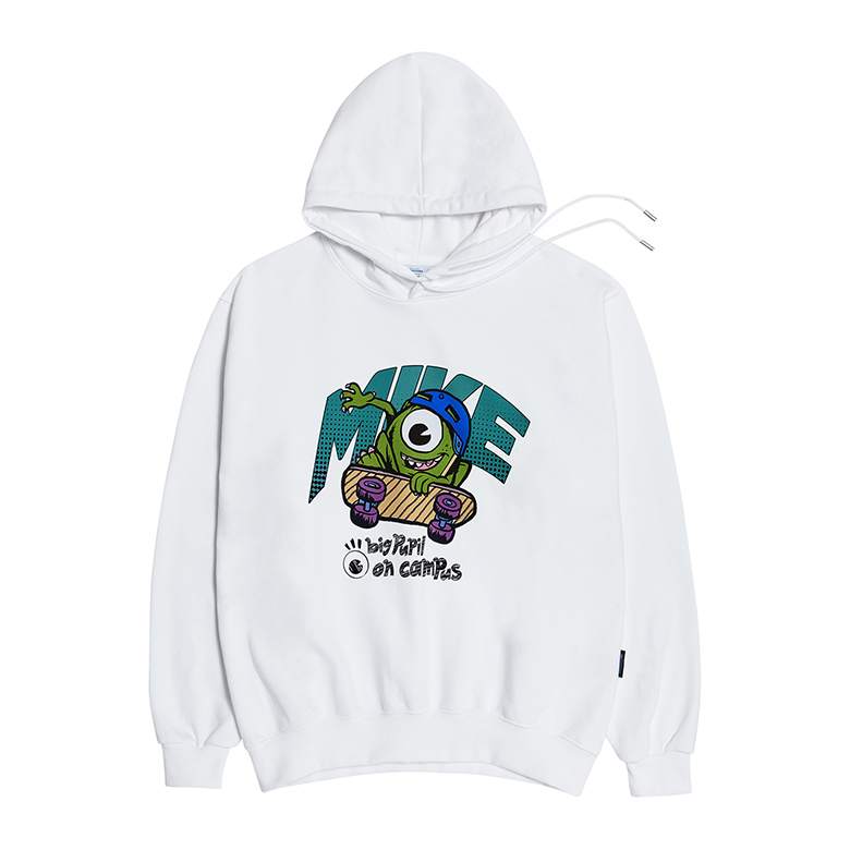 MONSTERS X acmé de la vie SKATEBOARD HOODIE (MIKE) WHITE