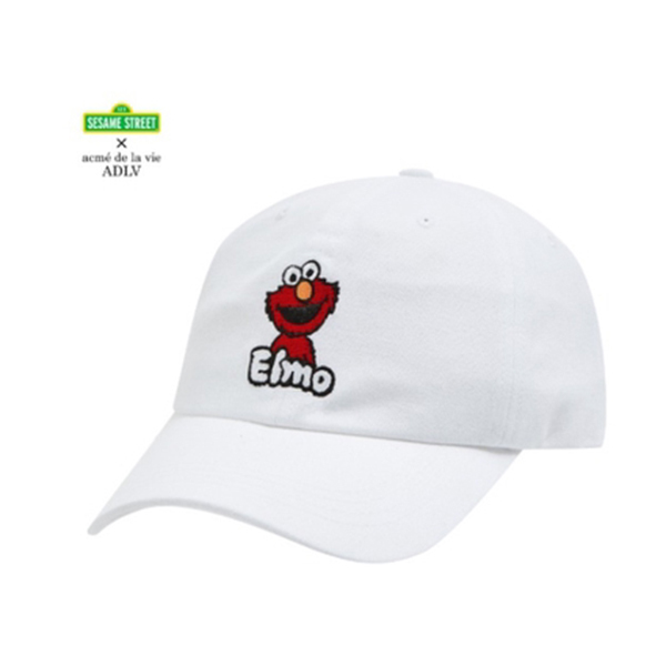 [SESAME STREET X ADLV] SESAME ELMO BALL CAP BLACK WHITE SKY BLUE