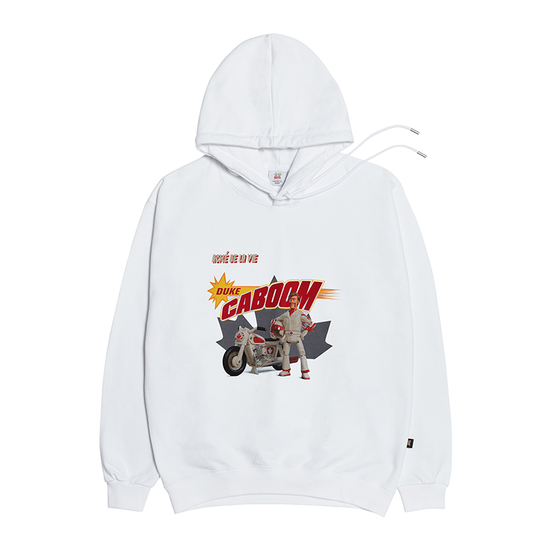 TOY STORY X acmé de la vie COLOR CHIP HOODIE (DUKE CABOOM) WHITE