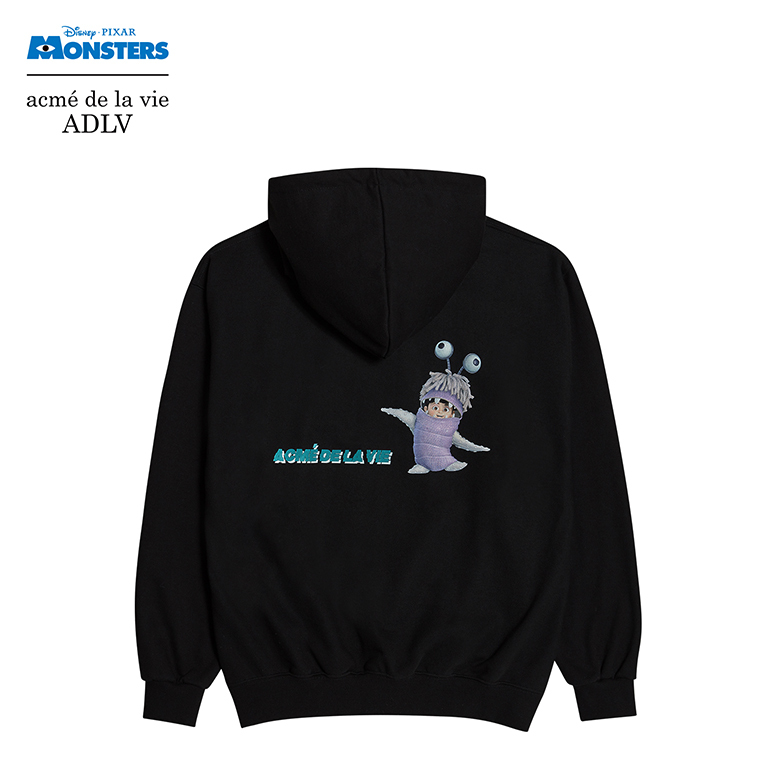 MONSTERS X acmé de la vie SCARE TEAM HOODIE BLACK