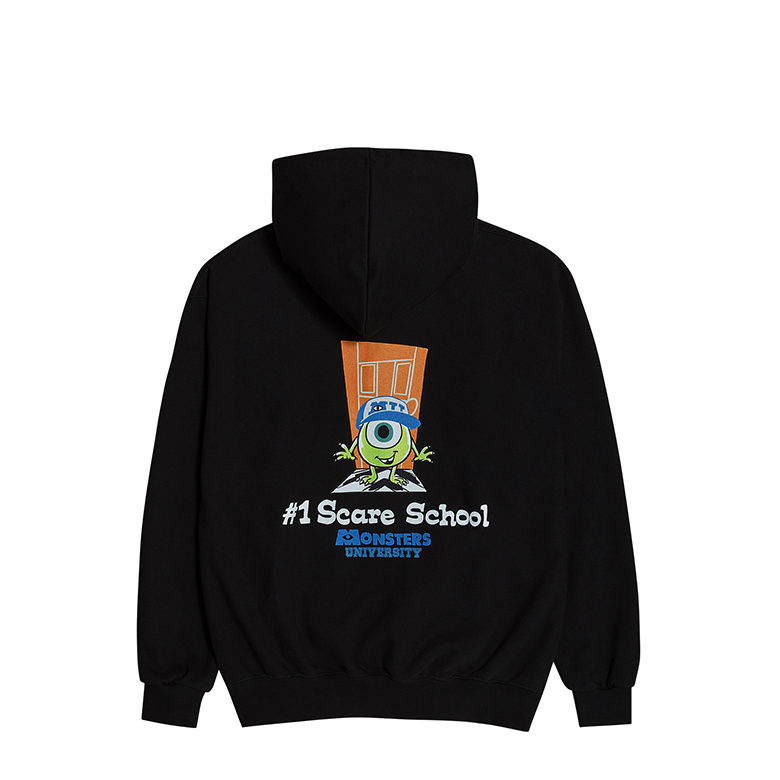 MONSTERS X acmé de la vie SCARE SCHOOL HOODIE BLACK