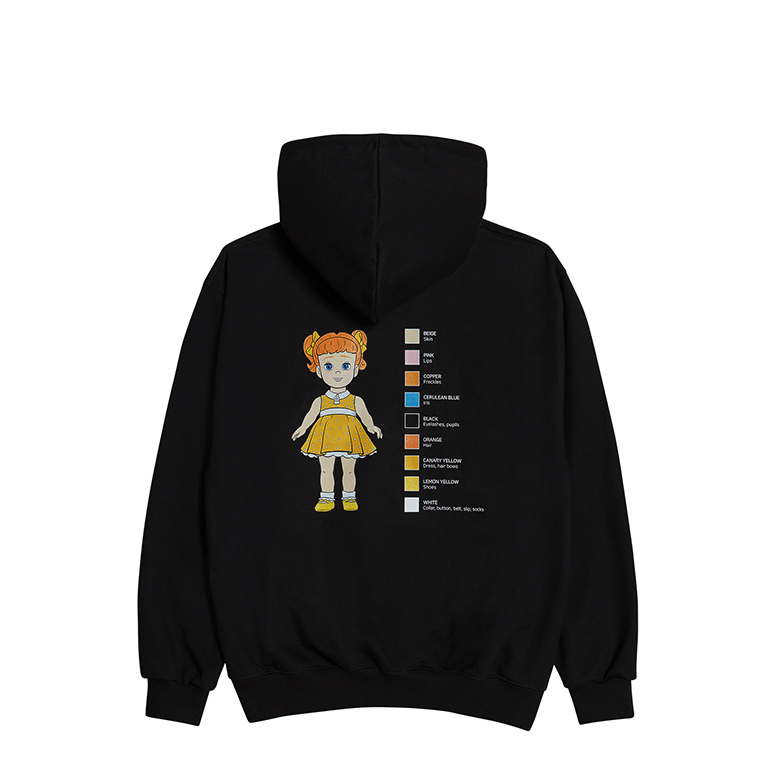 TOY STORY X acmé de la vie COLOR CHIP HOODIE (GABBY GABBY) BLACK