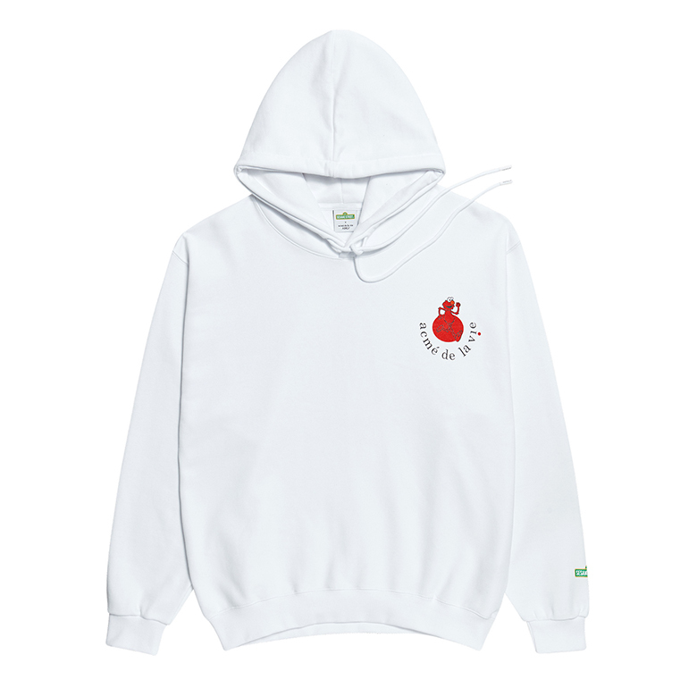 [SESAME STREET X ADLV]RED ELMO HOODIE WHITE