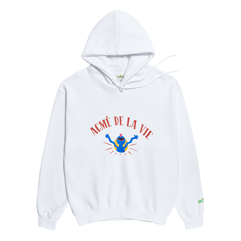 [SESAME STREET X ADLV]HELLO EVERYBODY HOODIE WHITE