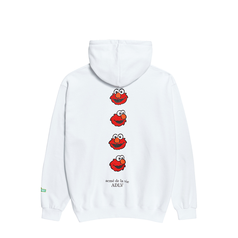 [SESAME STREET X ADLV]RED ELMO HOODIE WHITE