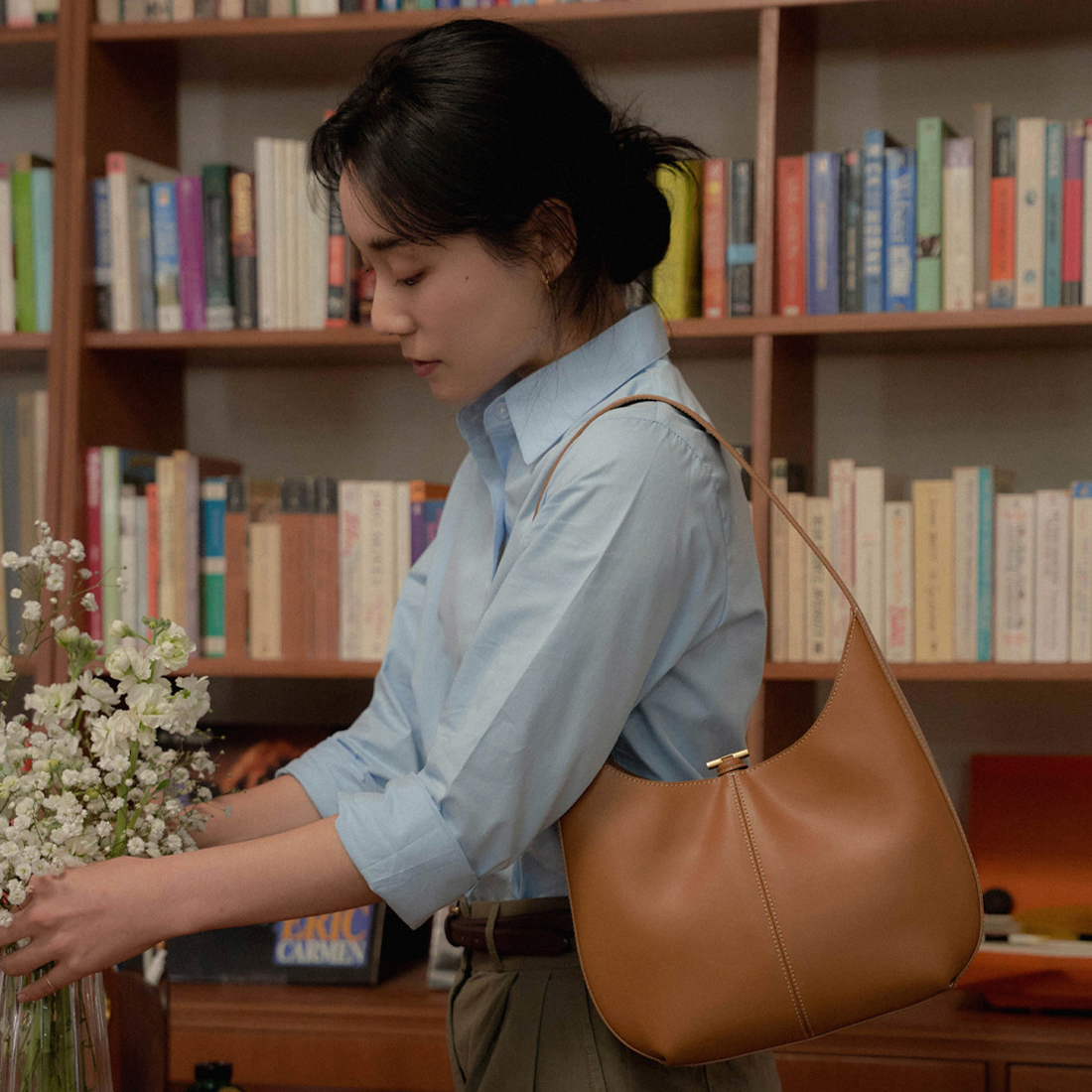 Atelier de LUMEN Panier Hobo Bag / Tan Brown / Organ Brown / Soft