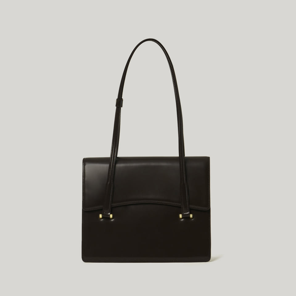 Atelier de LUMEN Charlotte Square Bag / Misty White / Antique Yellow / Organ Brown / Soft Black