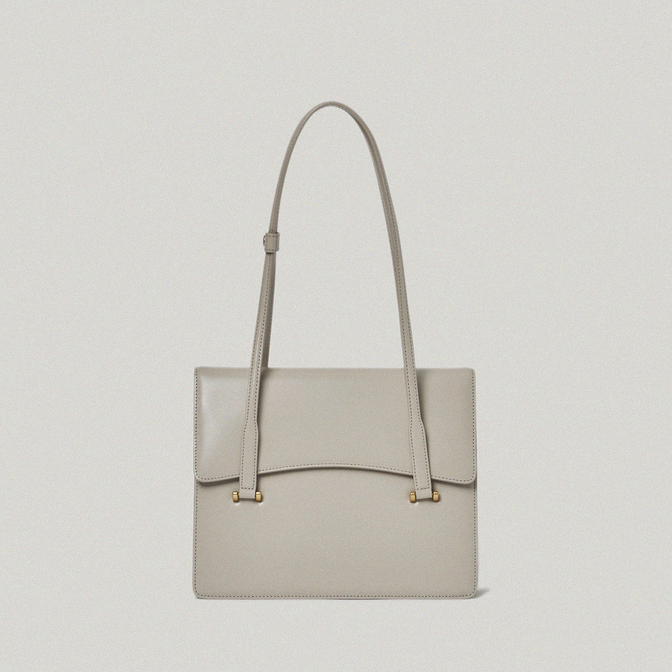 Atelier de LUMEN Charlotte Square Bag / Misty White / Antique Yellow / Organ Brown / Soft Black