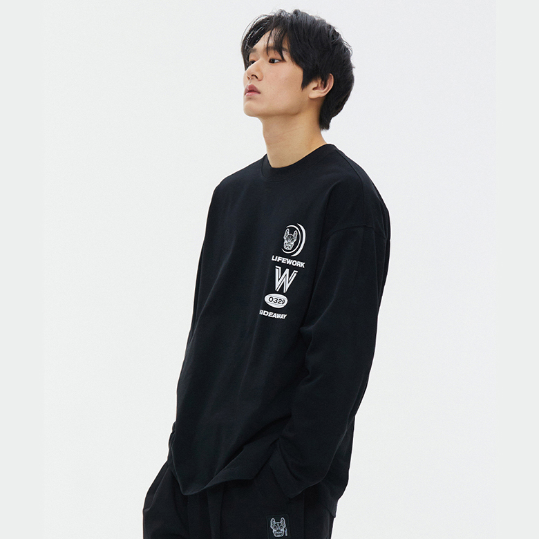 Life Work Multi Logo Print T-shirt
