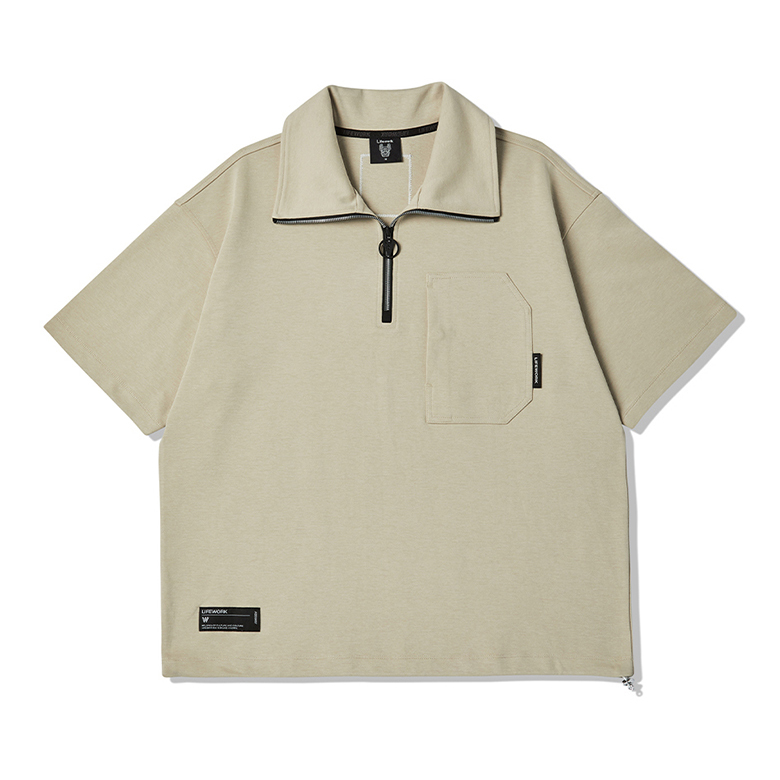 Life Work Quarter Zip Half Sleeve Sweatshirt
