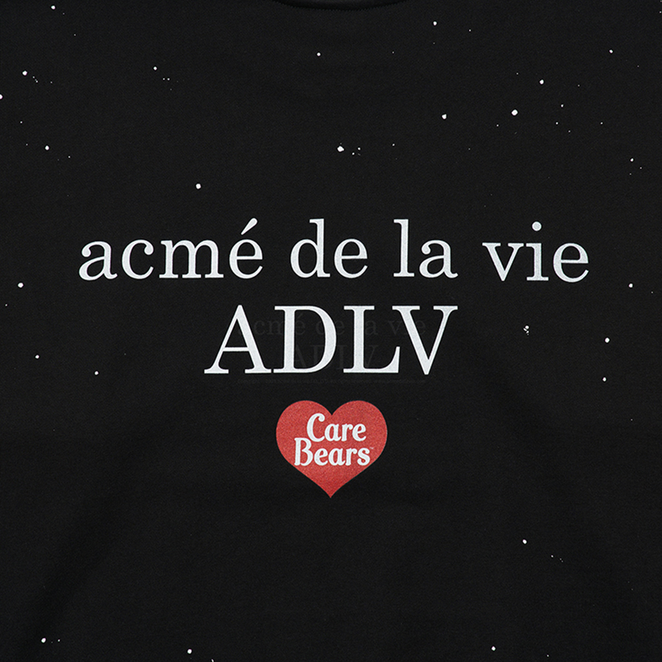 Care bears X acmé de la vie TELESCOPE SWEATSHIRTS BLACK