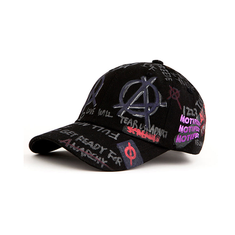 MOTIFEST] Tough Flag Cap DOKEBI GD Graffiti Ver. (Black/Purple)