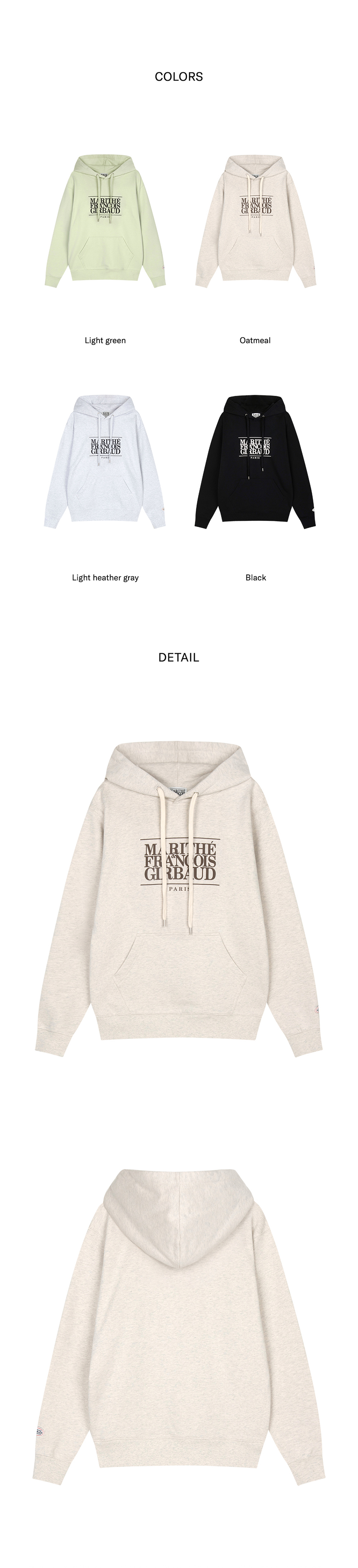 MARITHÉ FRANÇOIS GIRBAUD CLASSIC LOGO HOODIE