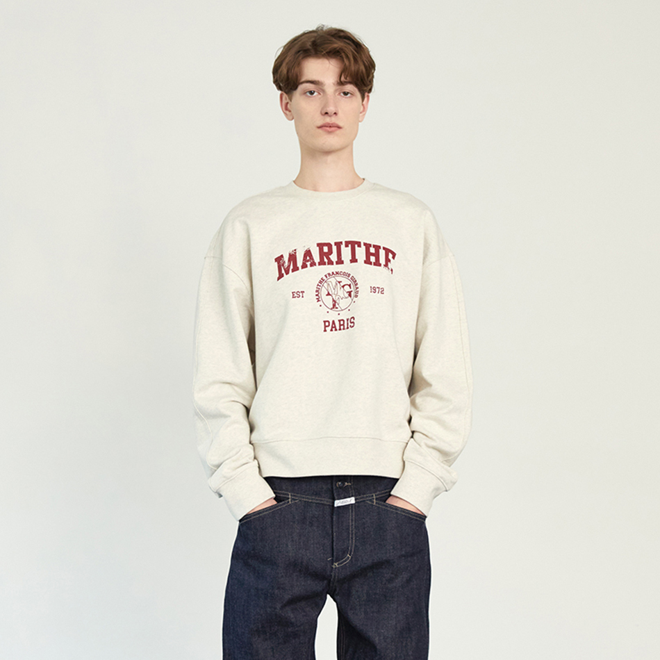 MARITHÉ FRANÇOIS GIRBAUD VINTAGE COLLEGE LOGO SWEATSHIRT