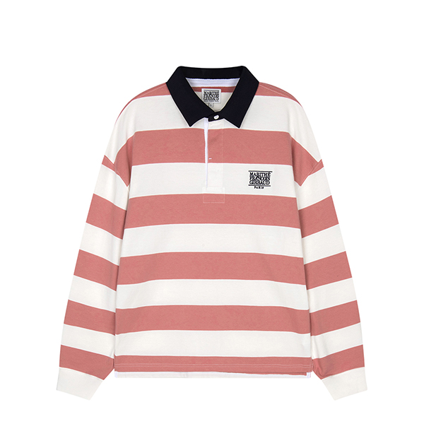 ★Marithe + Francois Girbaud★ STRIPE LAYERED LONG SLEEVE br Marithe Francois Girbaud STRIPE LAYERED LONG SLEEVE nav