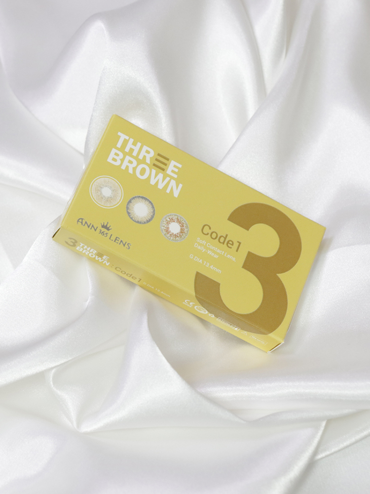 ANN365LENS 魅惑之眸系列28·琥珀茶棕3Brown Code 1·美瞳 月抛2P