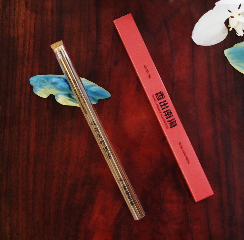 香出南海-沉香线香 天然结香 单管 红色
